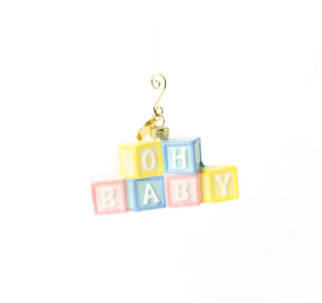 Oh Baby Blocks Ornament