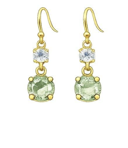 Studio Round Crystal Dangle Earrings