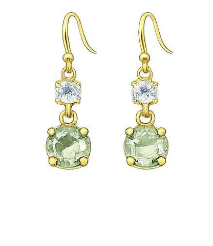 Studio Round Crystal Dangle Earrings