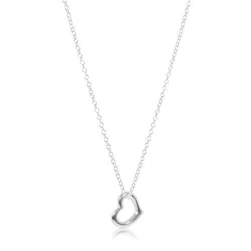 16" Necklace Sterling - Love Sterling Charm