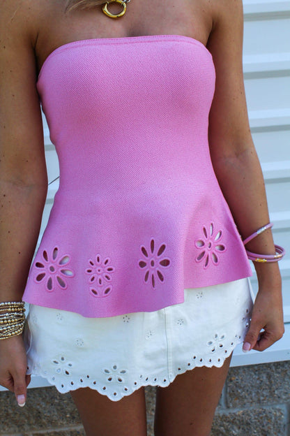 Daisy Daydream Strapless Top