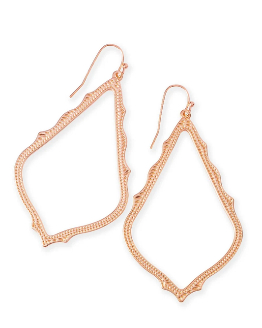 SOPHEE EARRING SROSE GOLD METAL