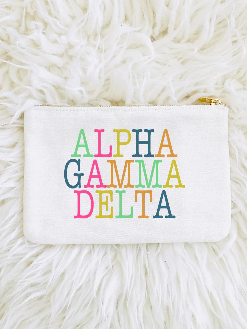 SORORITY COLORBLOCK POUCH BAG