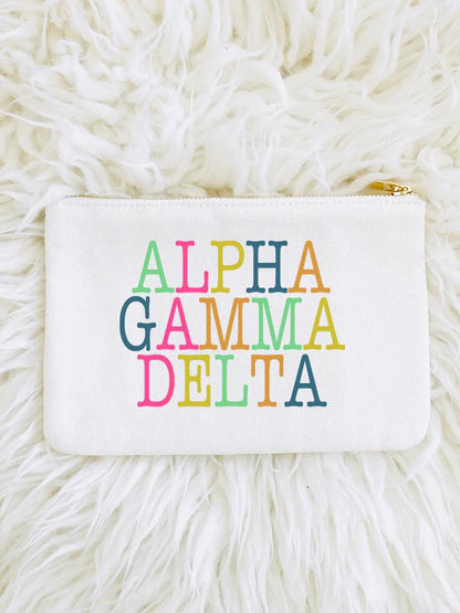 SORORITY COLORBLOCK POUCH BAG