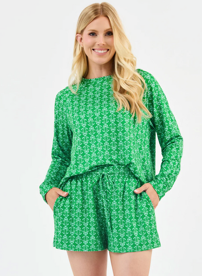 Annie Short Set (Palm Desmask Green)