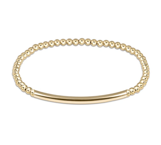 enewton Extends - Classic Gold 3mm Bead Bracelet - Bliss Bar Smooth