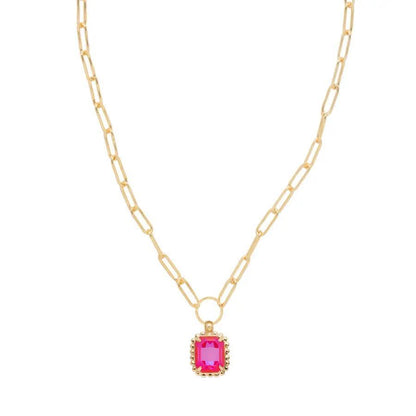 Octavia Scalloped Pendant Necklace