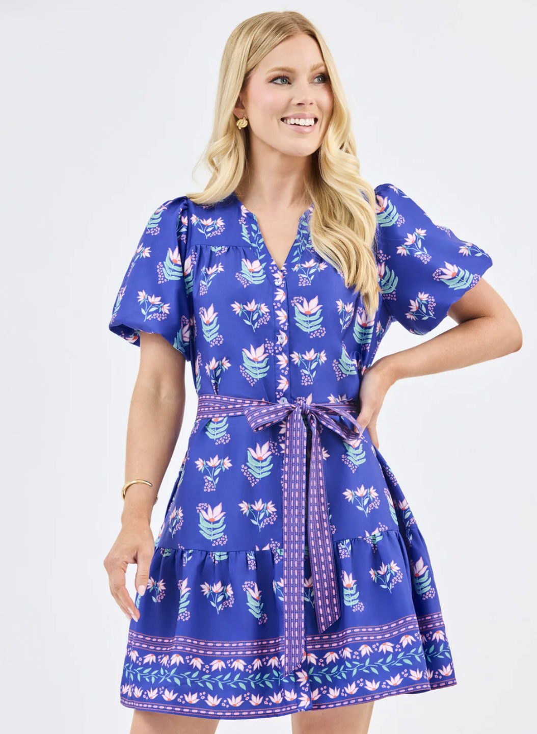 Addison Dress | Petal Keepsake Blue