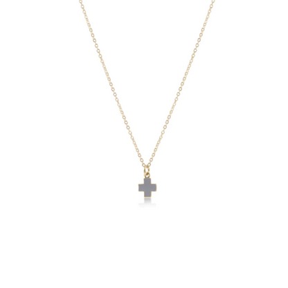 16" Signature Cross Charm Necklace