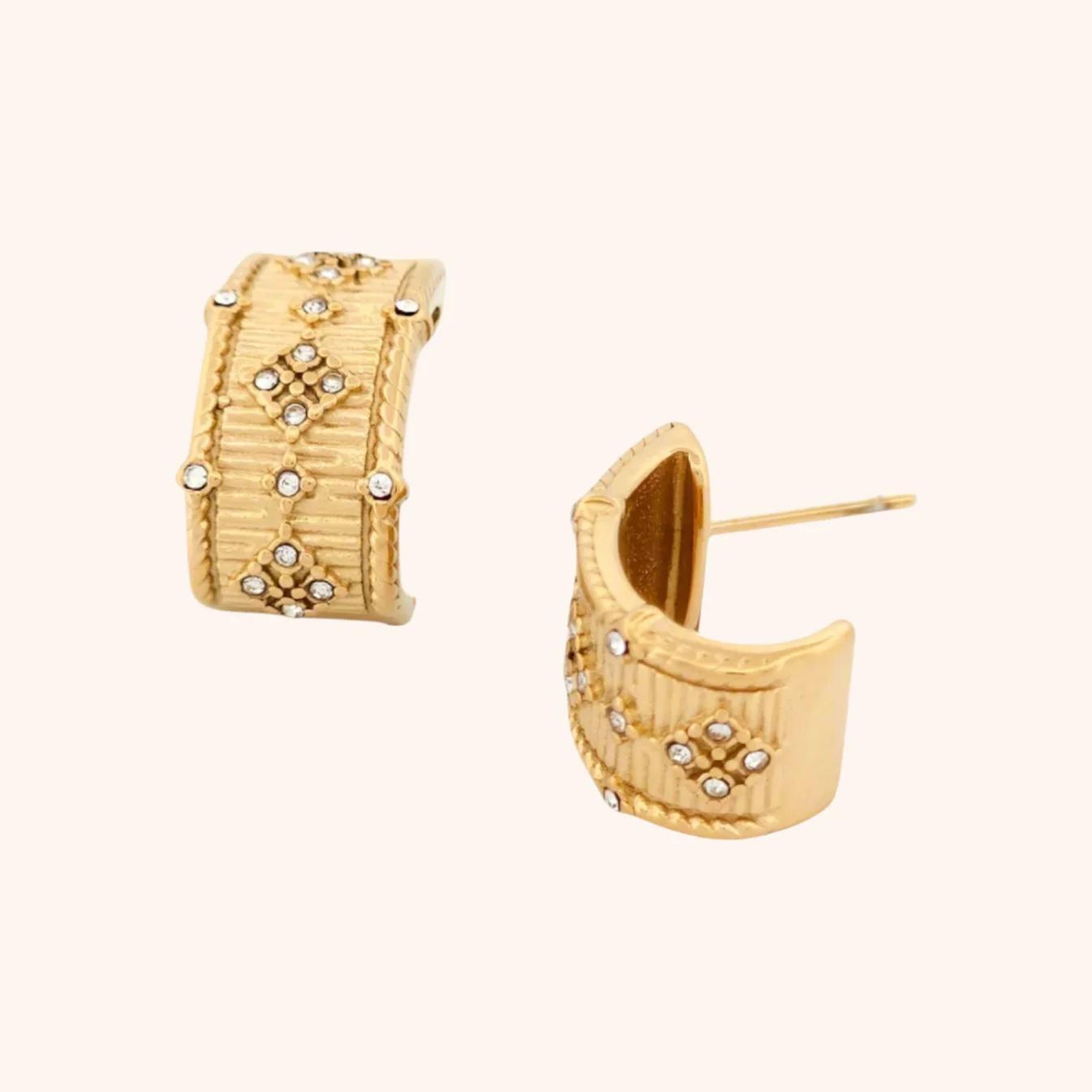 Twilight Hoop Earrings - Gold