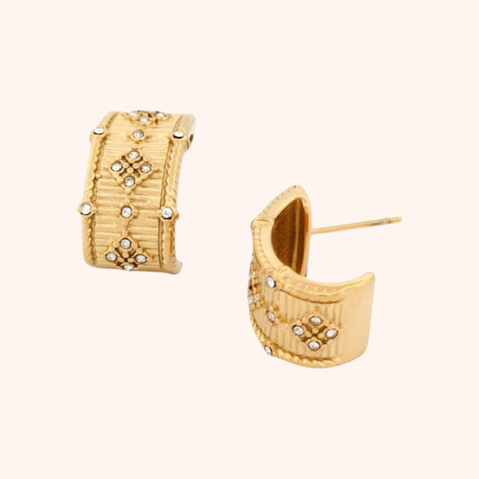 Twilight Hoop Earrings - Gold