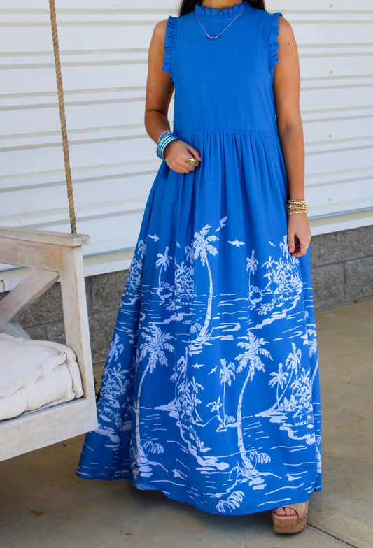 Constance Island Grand Harbor Blue Dress