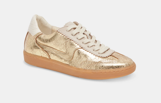 Notice Velcro Silver/ Gold Distressed leather