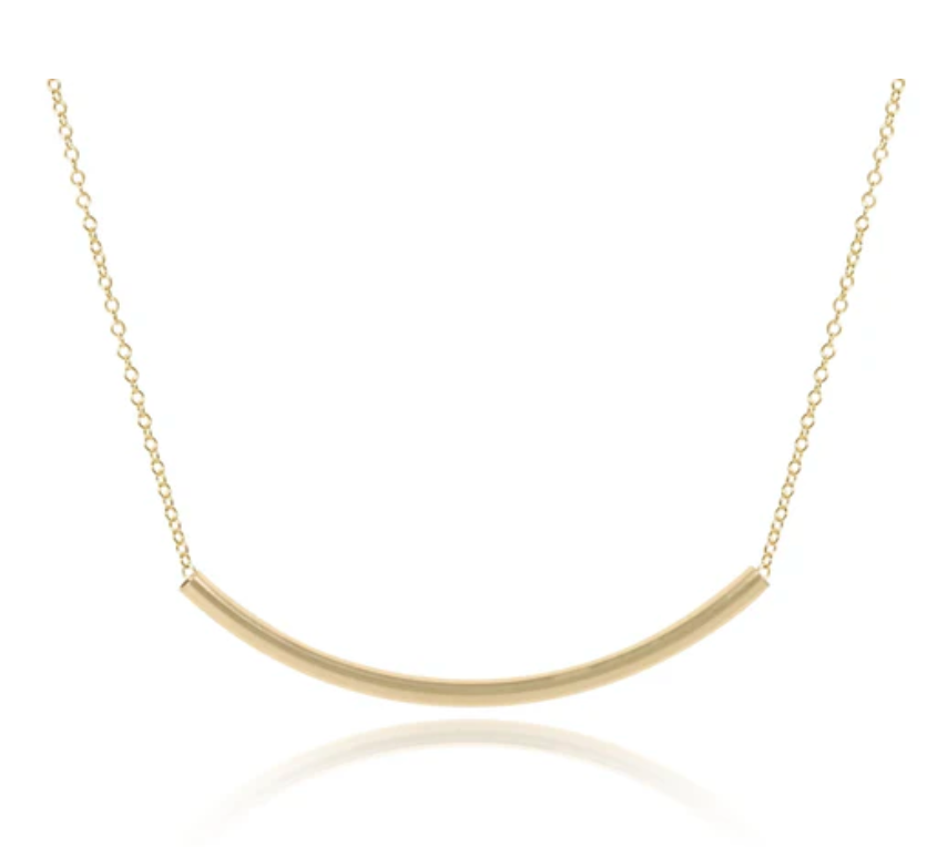 16" Necklace Gold - Bliss Bar Gold