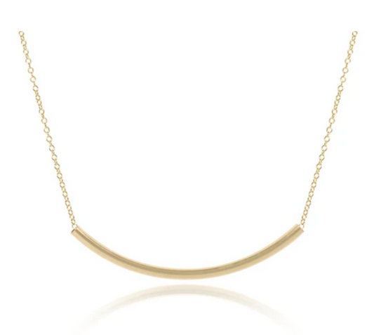 16" Necklace Gold - Bliss Bar Gold