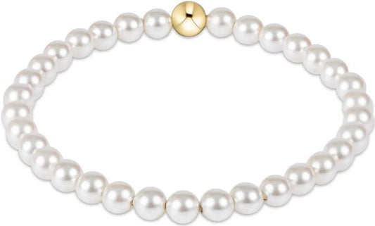 Classic Pearl 5mm Bead Bracelet