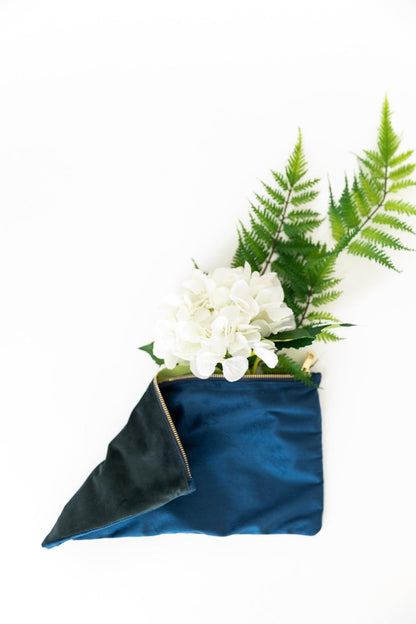 Origami Mahjong Tile set Azure / Lucite Display Box