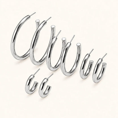 Muse Hoops - Silver