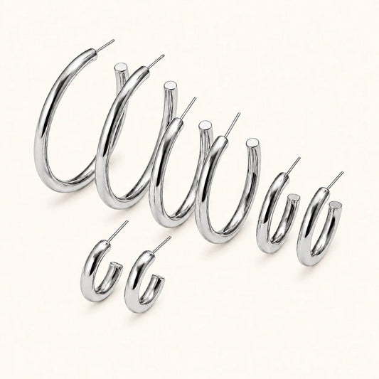 Muse Hoops - Silver