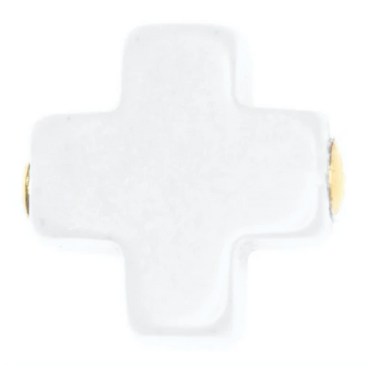 egirl 14" Necklace Gold - Signature Cross Off-White