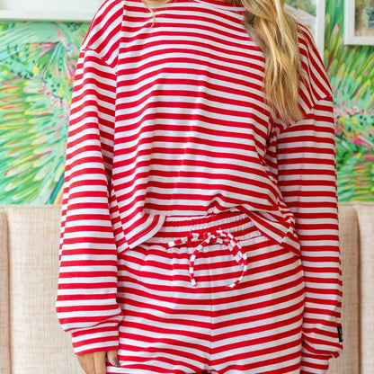 Lulu Mac Long Sleeved Striped Top