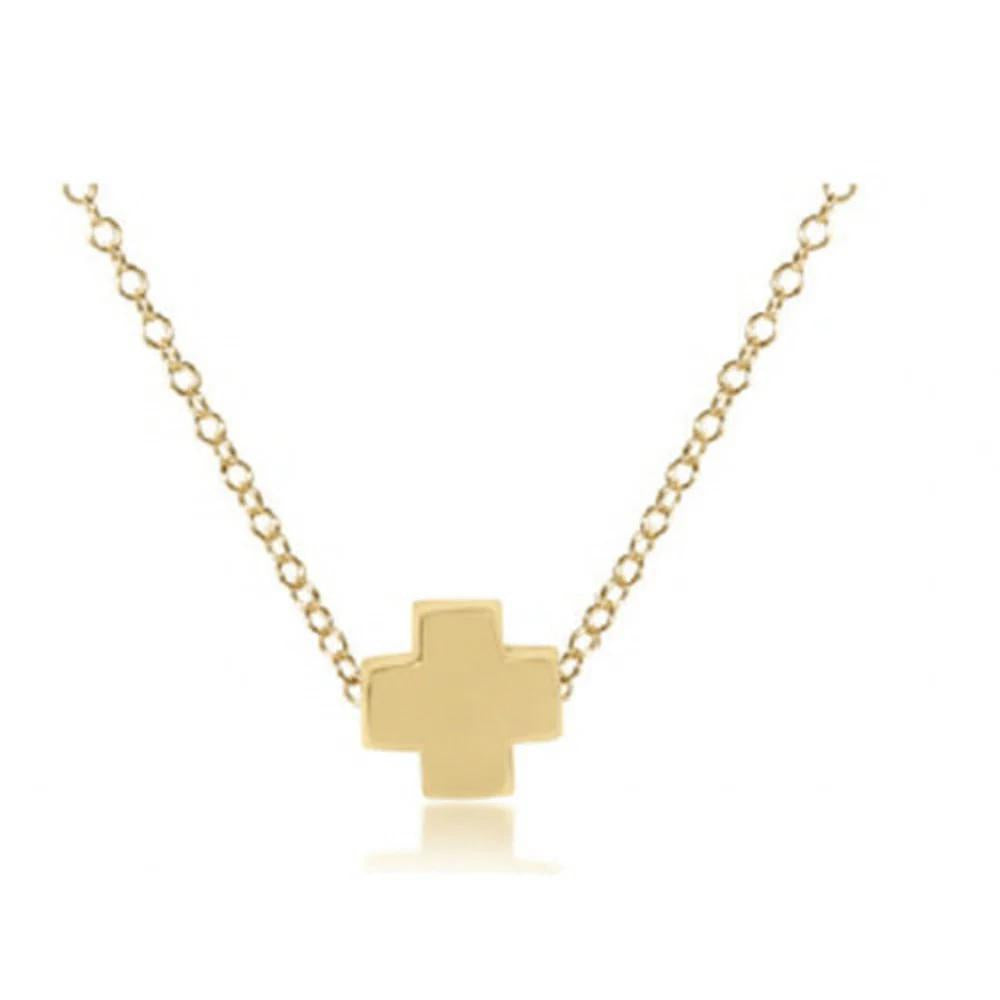 egirl 14" Necklace Gold - Signature Cross Gold