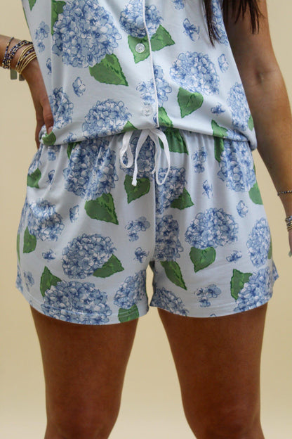 Hydrangea Sleep Shorts