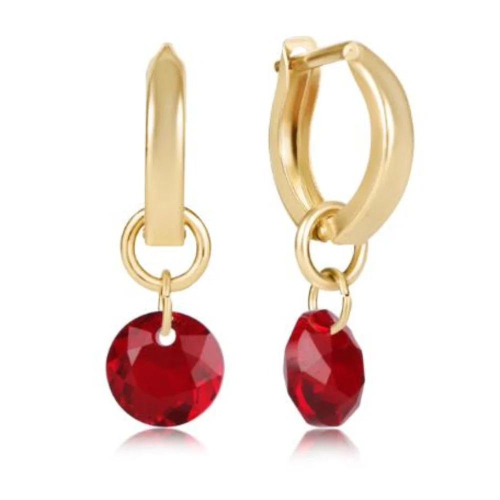 Enewton- Huggie Gold 0.5" Hoop- Reflection Small Charm- 01