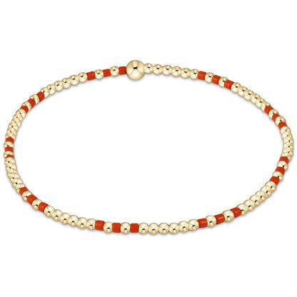 Gameday Hope Joy Pattern 2mm Bead Bracelet