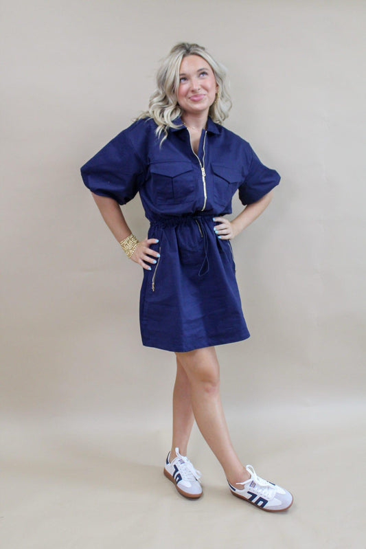 Antonia Half Zip Dress
