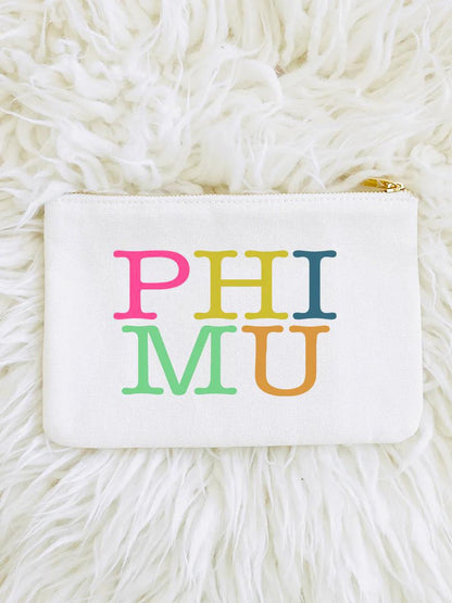 SORORITY COLORBLOCK POUCH BAG