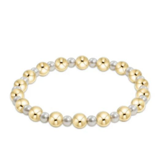 Pearl Grateful 6mm Gold