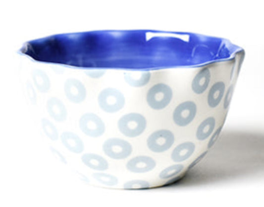 Iris Blue pip ruffle appetizer bowl