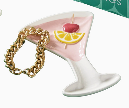 Martini Glass Trinket Dish
