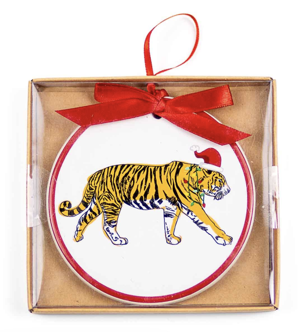 Merry Tiger Ornament