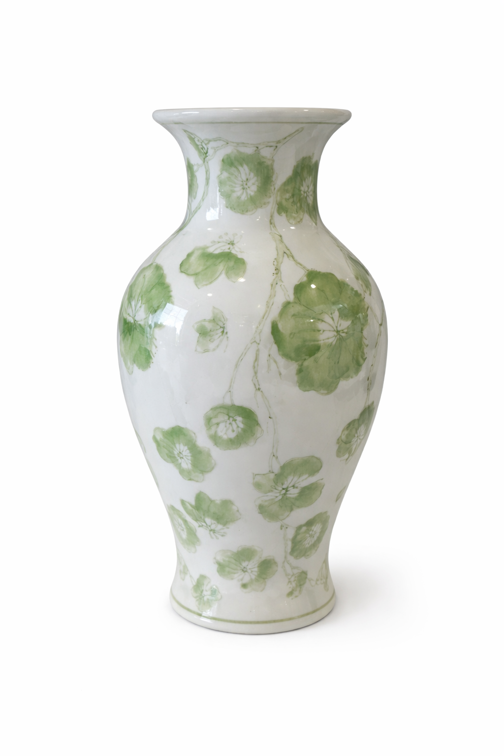 Green Cherry Blossom Bud Vases