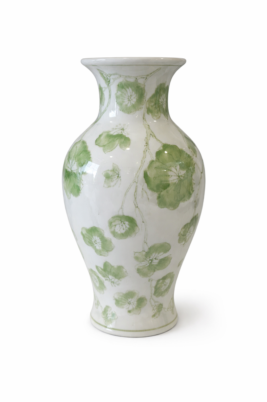 Green Cherry Blossom Bud Vases