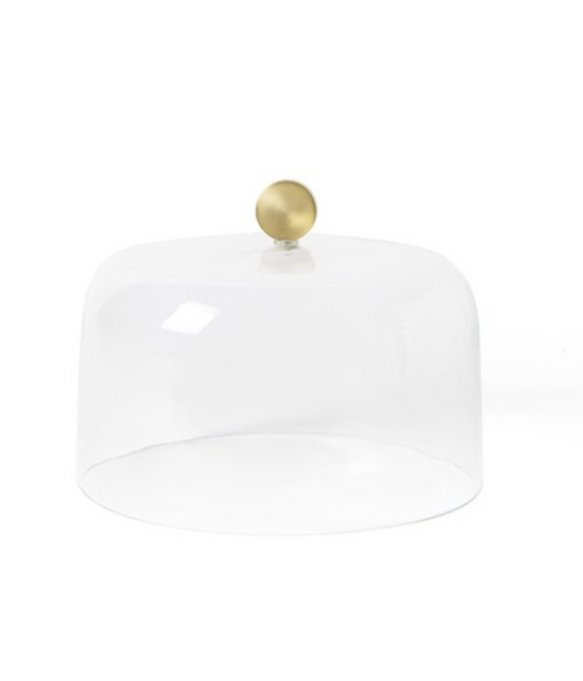 Happy Everything Gold Knob 10 Glass Dome