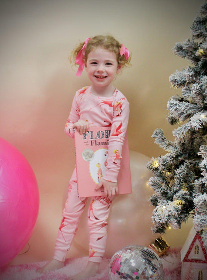 Flora and The Flamingo Pajama Set - Hanging With Book