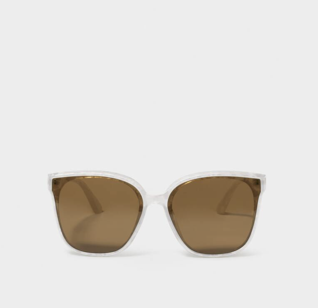 Savannah Sunglasses White Marble