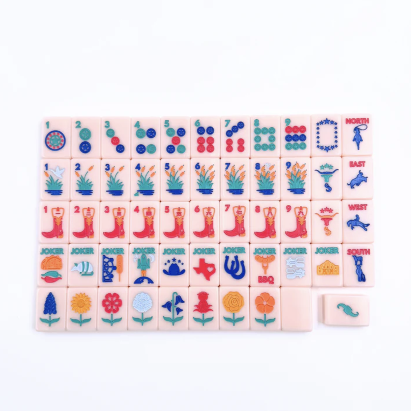 The Texas Mahjong Tile Series
