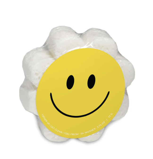 Smiley Face Soap Sponge