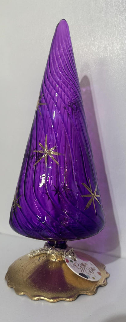 Gold Glint Swirl Tree 12 Assorted