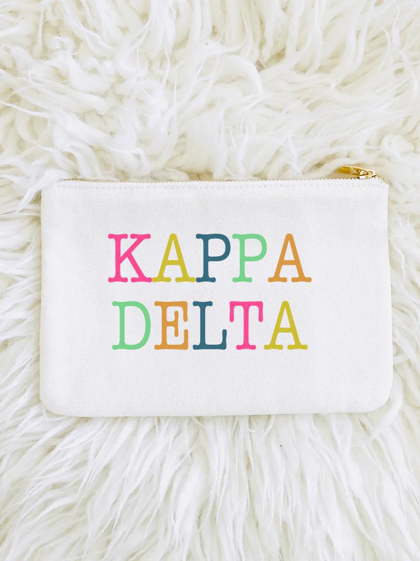 SORORITY COLORBLOCK POUCH BAG