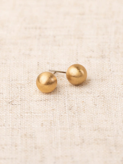 Grenada Brushed Gold Earrings