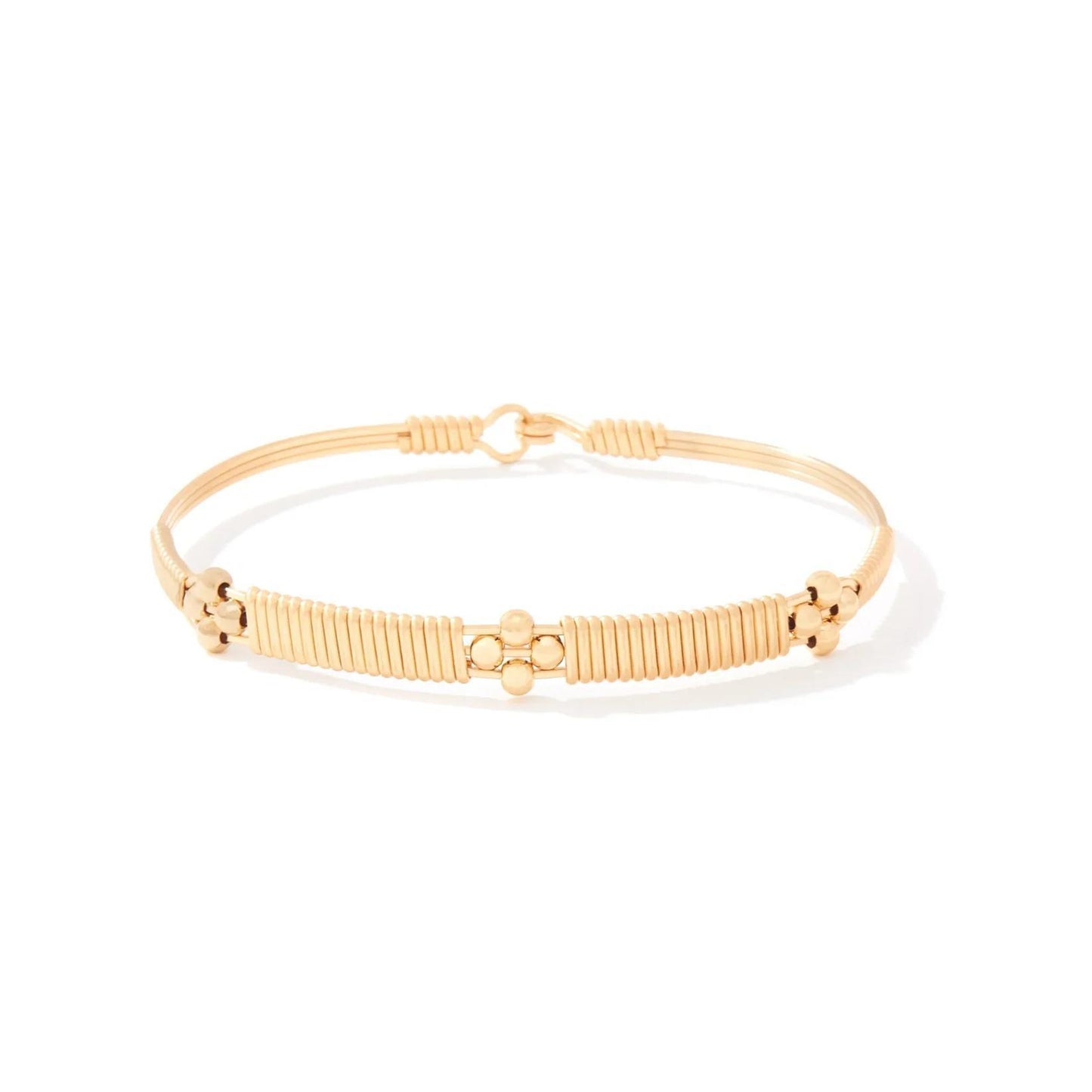 Timeless Beauty Bracelet- 14k Gold Artist Wire With Gold Beads