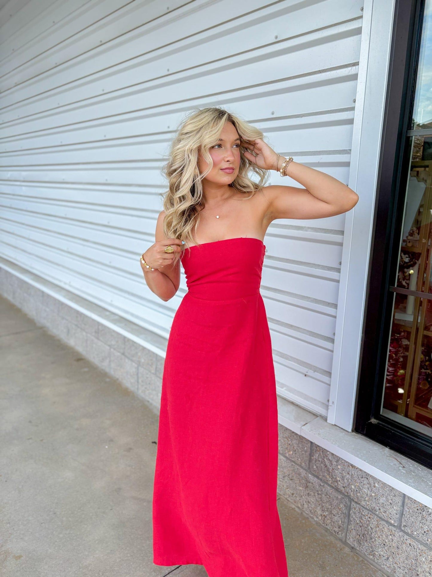 Phillipa Red Dress