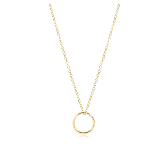 egirl 14" Necklace Gold - Halo Gold Charm