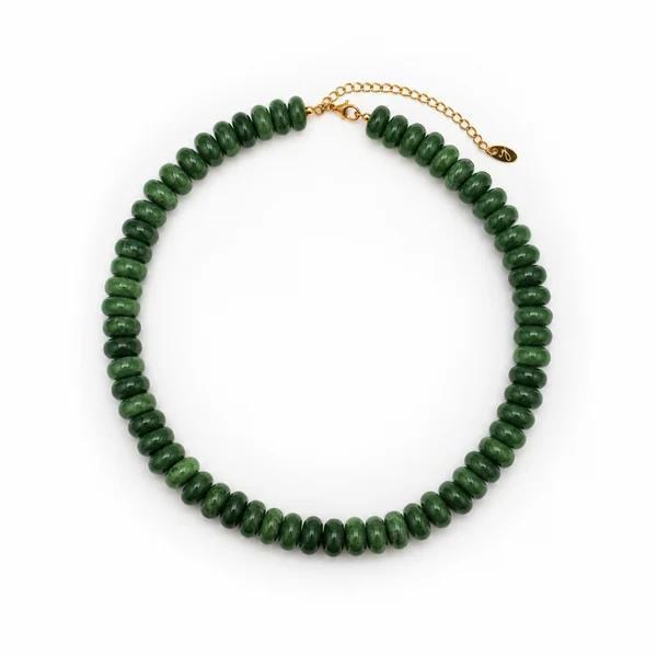 Modern Resin Beaded Statement Necklace