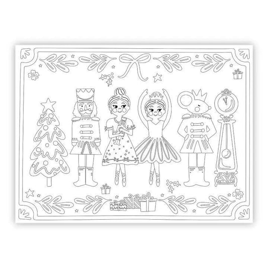 The Nutcracker Coloring Christmas Placemats